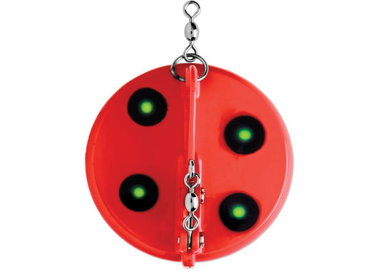 Luhr Jensen Dipsey Diver SZ 3 Fluorescent Red/Chartreuse UV Chrome Bottom
