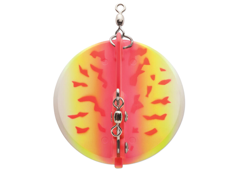 Luhr Jensen Dipsey Diver SZ 3 Pink Fire UV Chrome Bottom