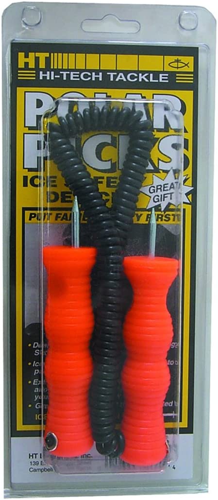 HT Enterprise PL-10 Polar Ice Safety Picks W/Lanyard, Multi, one Size