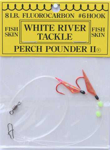 White River Tackle -  Perch Pounder II Black & Red Size 6 Hook PPII-#6H-07