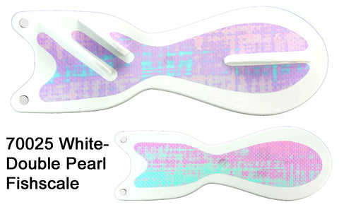 Spindoctor 10 Inch White- Double Pearl Fishscale