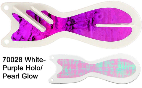 Spindoctor 8 Inch White- Purple /Pearl Glow