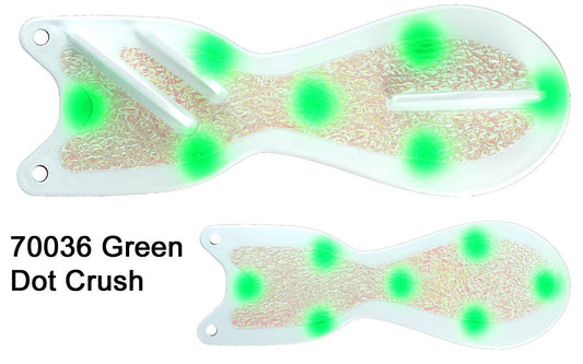 Dreamweaver Spindoctor 8" Green Dot Crush Glow SD70036-8