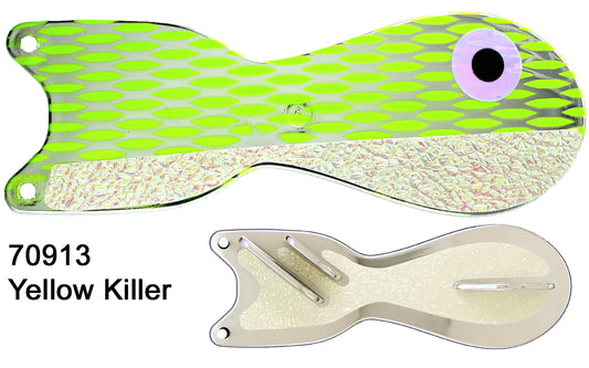 Dreamweaver Spindoctor Flasher Length 10" Yellow Killer SD70913L-10