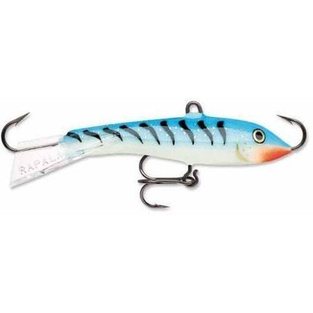 Rapala Jigging Rap W5 Ice Jigs 2" - Glow Blue Tiger