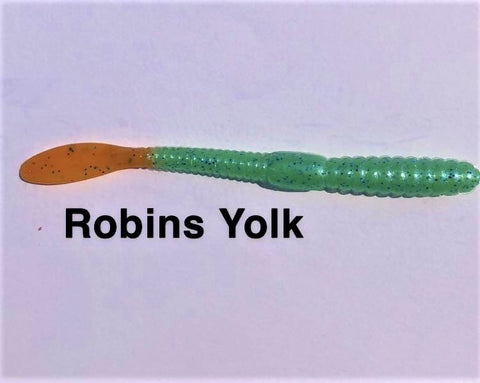 Boxer Baits Finesse Worms "Robins Yolk"