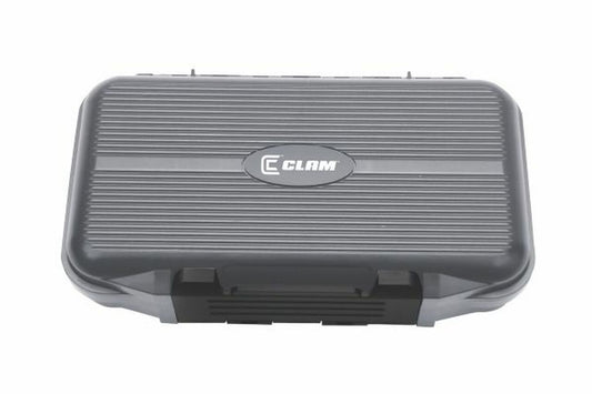 Clam Dual Tray Jig Boxes Clear/Gray Large