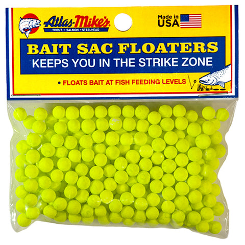 Atlas Mike's Spawn Sac Floaters Chartreuse Qty 300