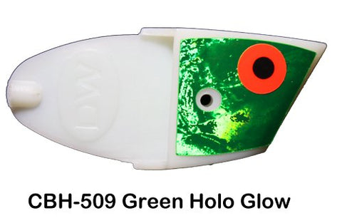 Dreamweaver Cut Bait Heads Green Holo Glow