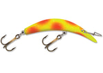 Kwikfish Xtreme (Non-rattle) Chartreuse/Fluorescent Red Dot/Sparkle  9X