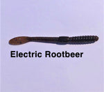 Boxer Baits Finesse Worms "Electric Rootbeer"