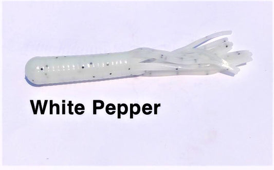 Boxer Baits 4" Tube "White Pepper"