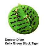 Dreamweaver Deeper Diver Size 4 Kelly Green Black Tiger 107mm