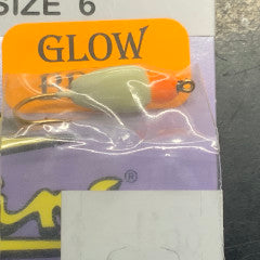 Custom Jigs & Spins Demon Glow Orange Glow Size 6