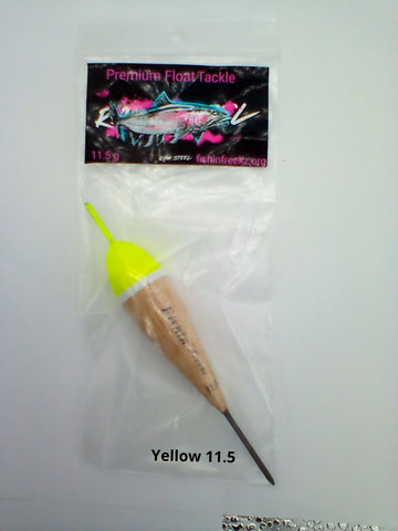 Fishin Freekz Premium Float Tackle Bobber 11.5g Yellow