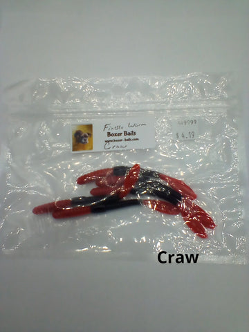 Boxer Baits Finesse Worms Craw