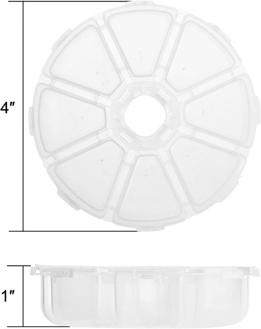 Large Round Compartment Box