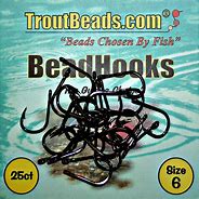 Troutbeads Bead Hooks Size 6 25/pk BH-2506