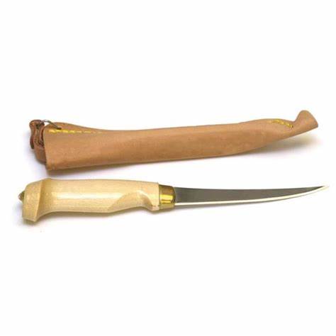 Eagle Claw Fillet 6" Knife w/sheath wood handle 03050-002