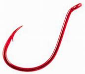 Owner Hook SSW Red Finish Size:1/0 Qty:40