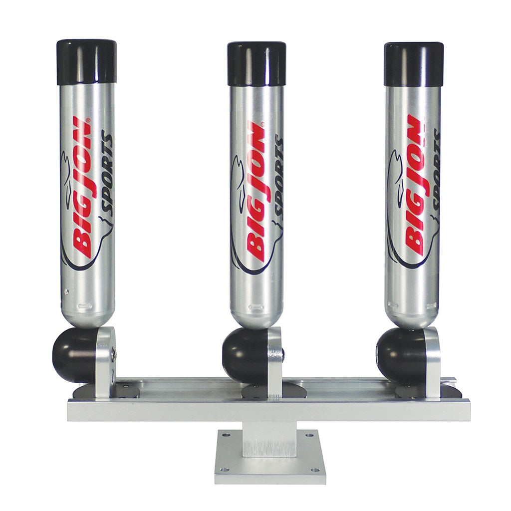 Triple Multi-Axis Pedestal Mount Rod Holder