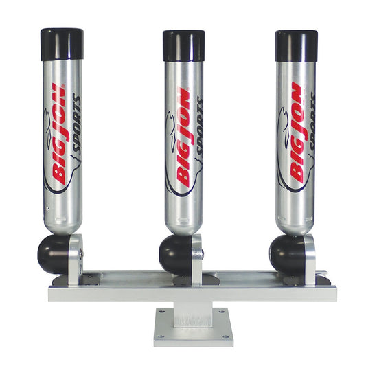 Triple Multi-Axis Pedestal Mount Rod Holder