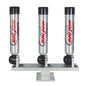 Triple Multi-Axis Pedestal Mount Rod Holder