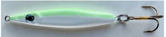 Ej Jigs Vertical Jigging Spoon 1 oz Green Glow