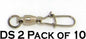 Dreamweaver # 2 Duo Lock Ball Bearing Snap Swivel 10 pack-DS-2-10