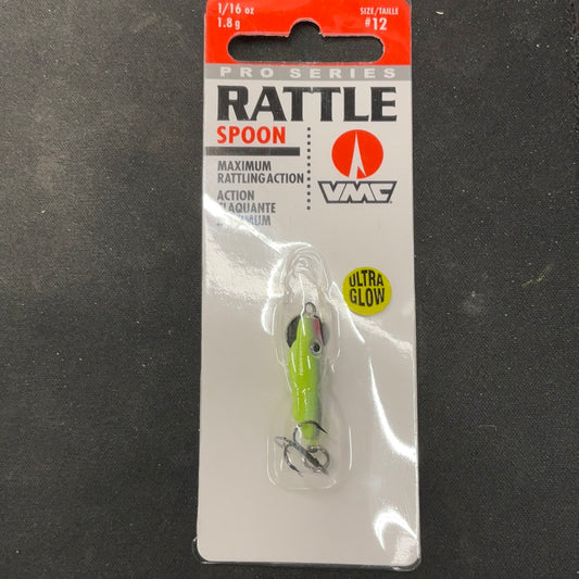 Rattle Spoon 1/16oz Glow Chart Shiner