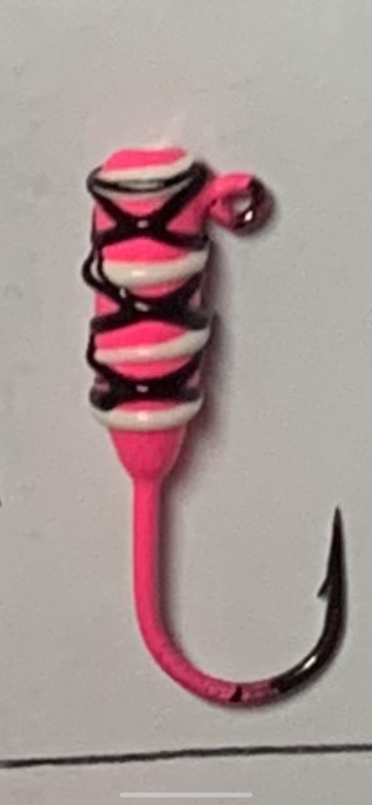 Lutke Tackle Pink Cross Tube Jig 2pk