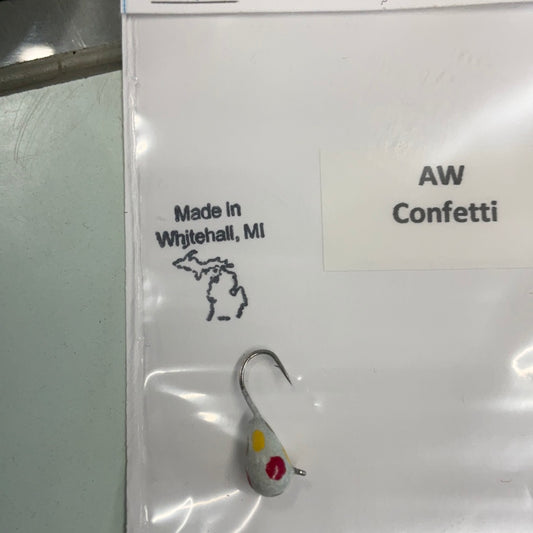 A & W Lures  #4 Tungsten Confetti