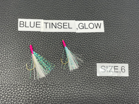 TTC FLY-2pk BLUE,TINSEL,GLOW  sz8