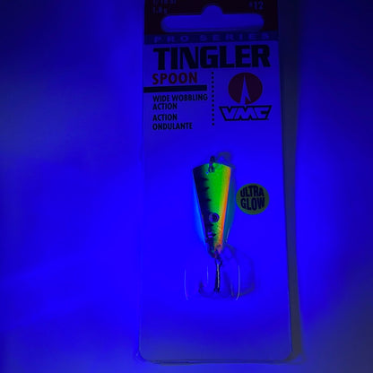 VMC Tingler Spoon 1/16 Glow Hot Perch