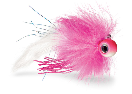 VMC Twitchin' Jig - 1/2 oz - Glow Angel Face UV