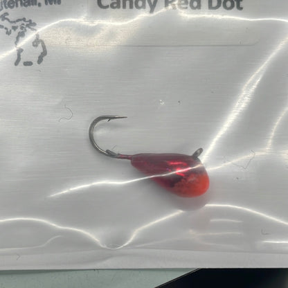 A & W Lures  #5 Tungsten Candy Red Dot