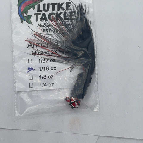 Lutke Tackle Green Marabou Jigs 1/16 oz