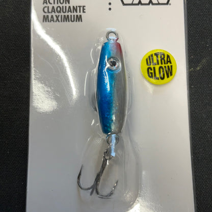Rattle Spoon 1/16oz Glow Blue Shiner