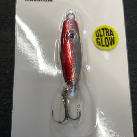 VMC Rattle Spoon - 1/4 oz / Glow Red Shiner