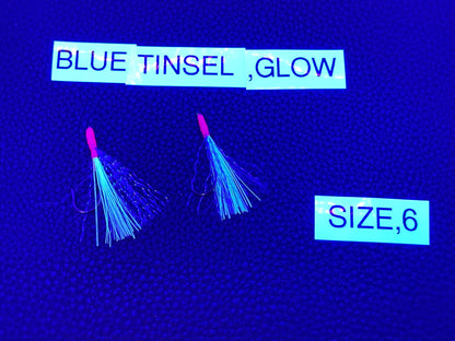 TTC FLY-2pk BLUE,TINSEL,GLOW  sz8