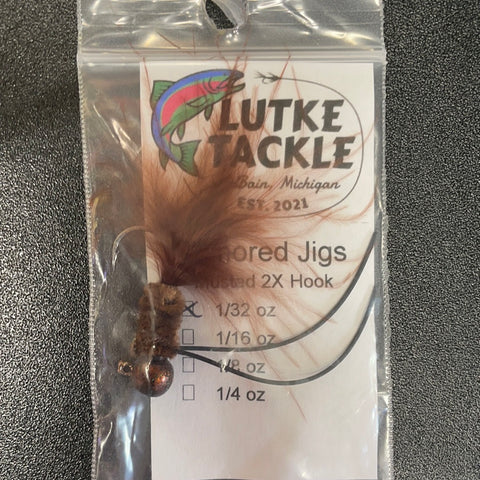 Lutke Tackle Copper Tone Armored Jigs 1/16 oz