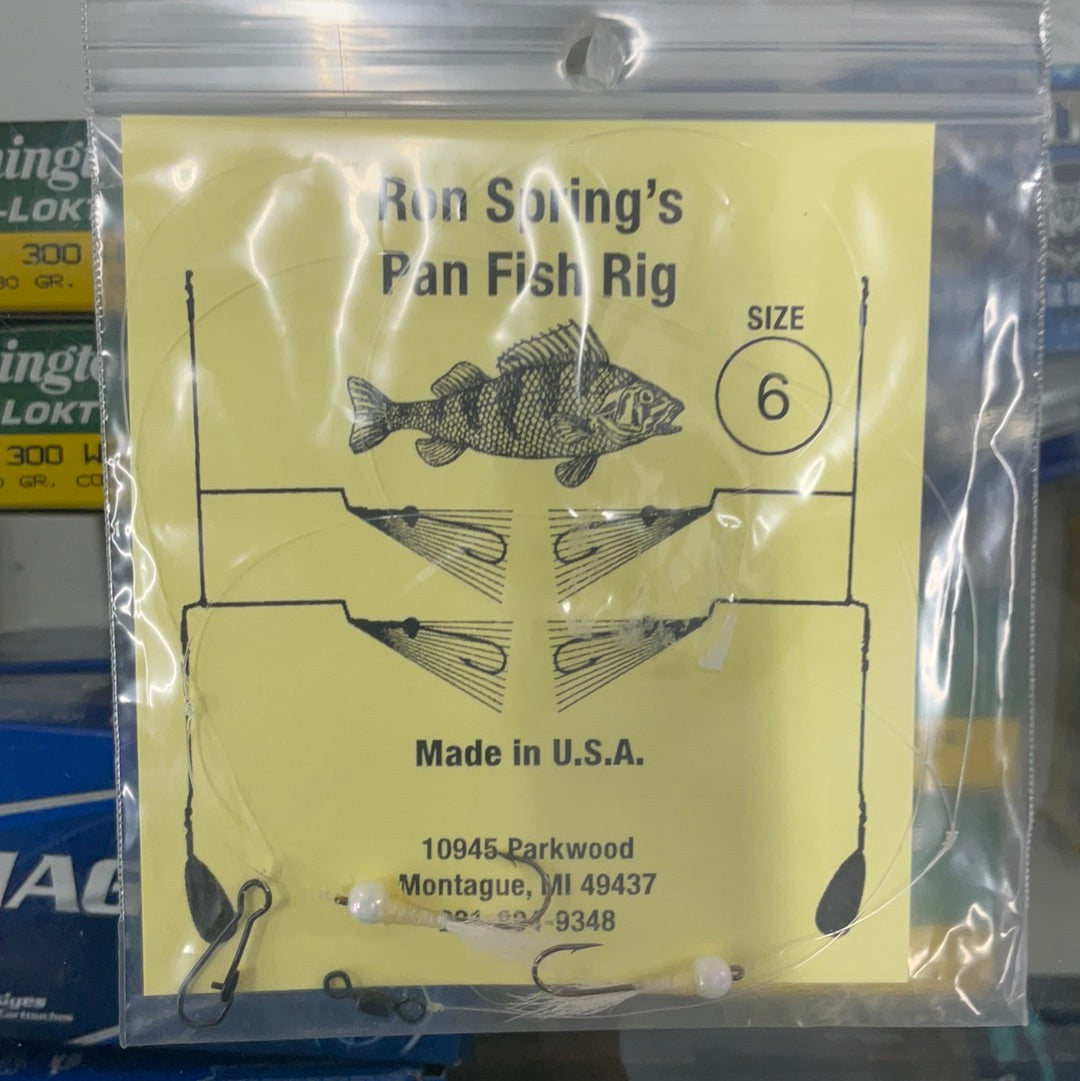 Ron Springs Pan Fish Rig White Tail with White head