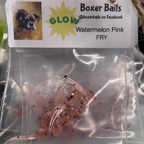Boxer Baits 1" Fry "Watermelon Pink"