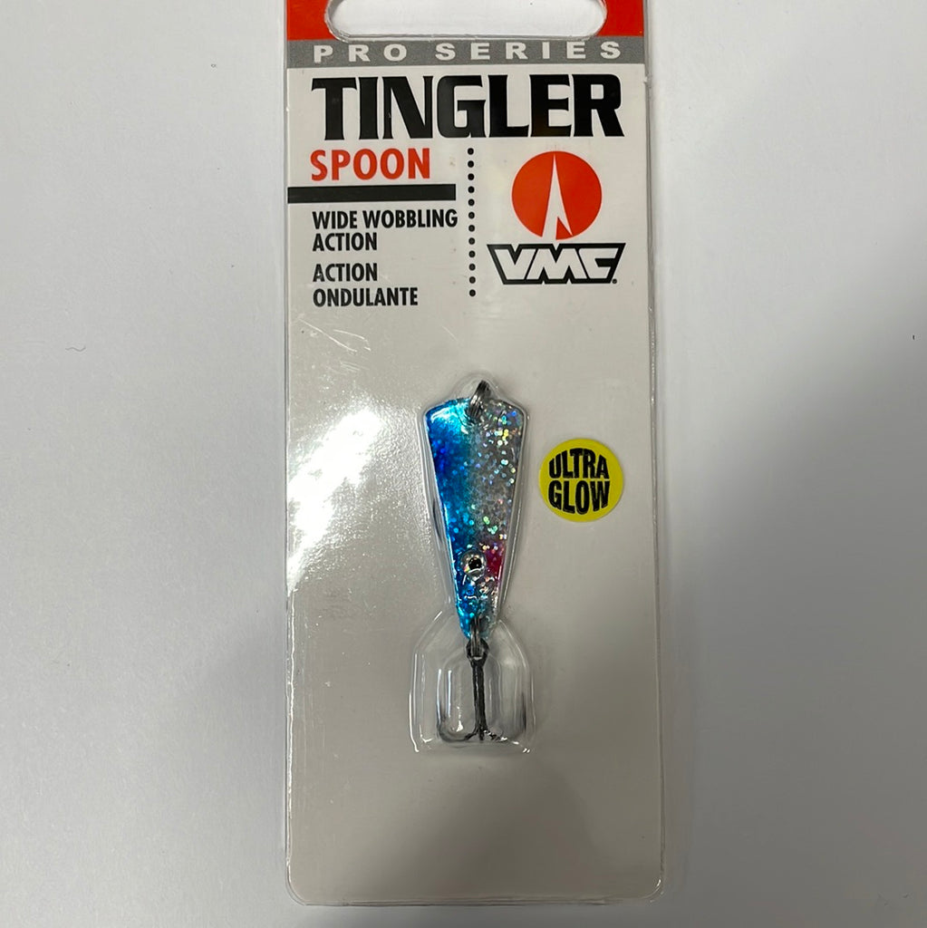VMC Tingler Spoon 1/16 Glo Blu Shiner – Tangled Tackle Co
