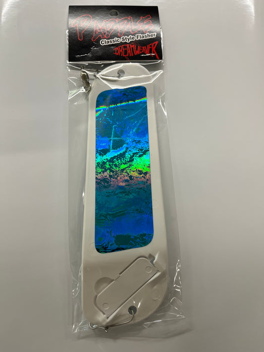 Dreamweaver Paddle Flip Fin Length 8" FF76007-8 White Blue Crush