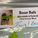 Boxer Baits Twig & Berries "Chartreuse Blue"