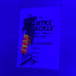 Lutke Tackle Armor Spinner 1/8oz Pink w Org/Yel