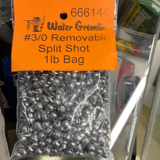 #3/0 Removable Split shot 1lb bag