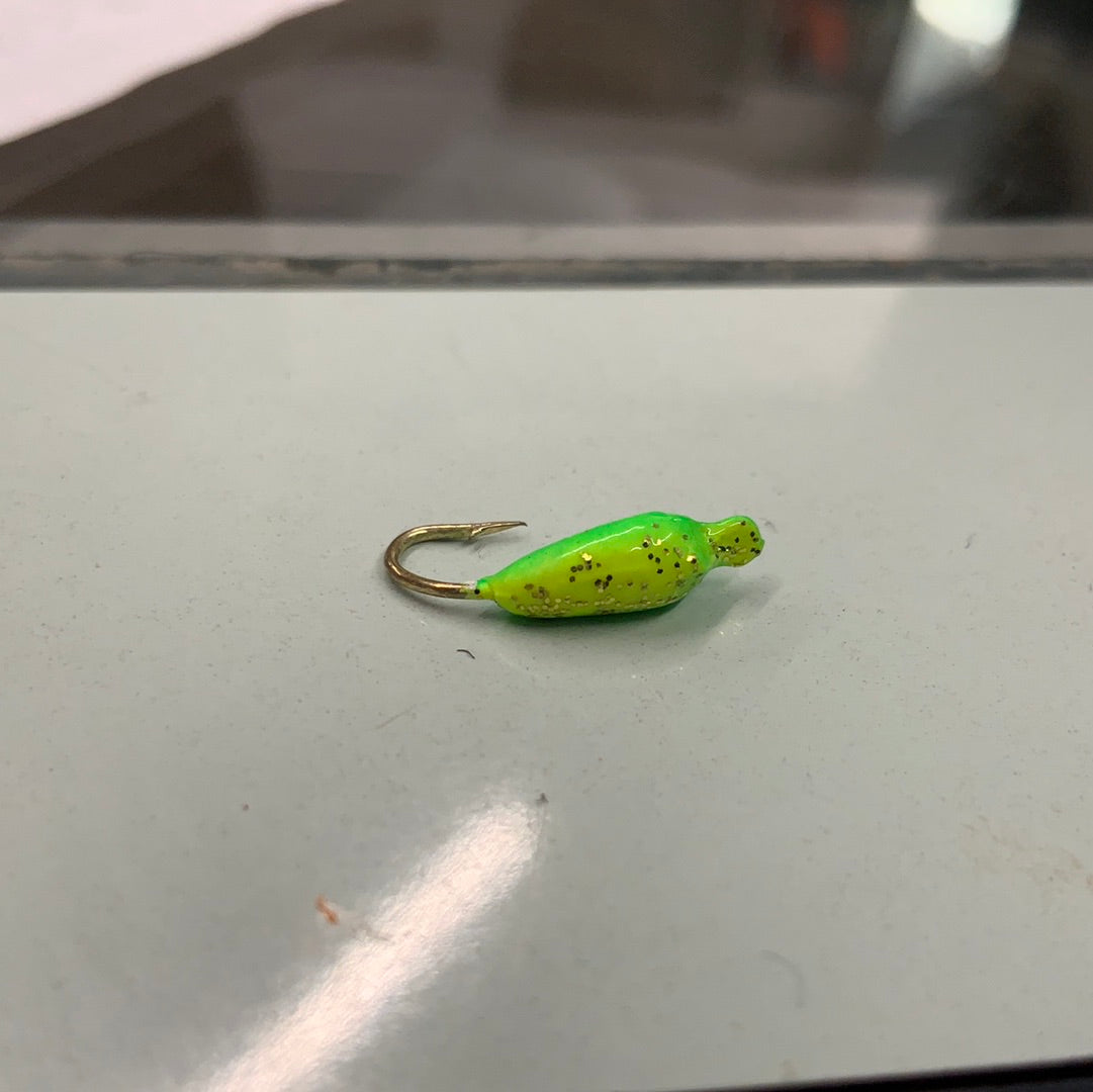 K & E Moon Glow Jig Sz 12 Green Glow
