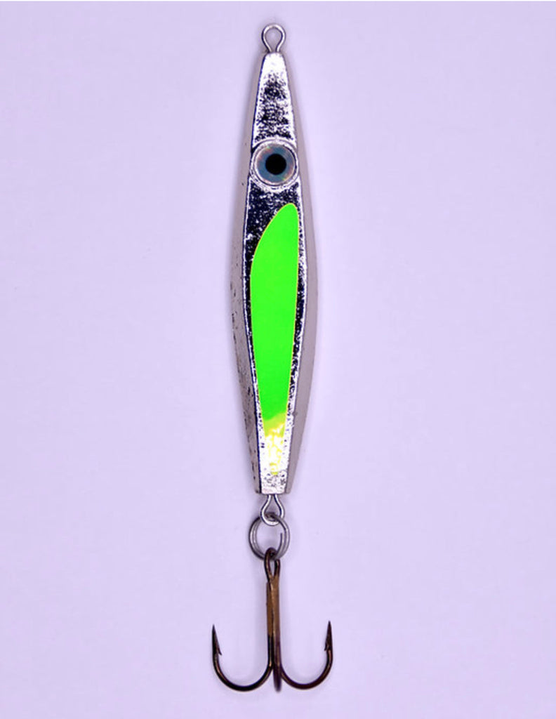 Mission lures Vertical Jigging Spoon 1 oz Sprite – Tangled Tackle Co
